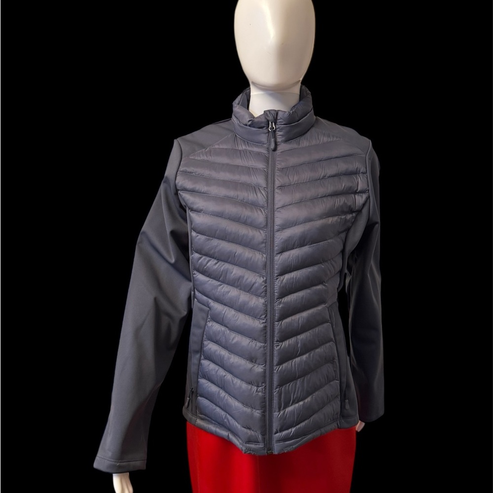 32 Degrees Women's Blue/Gray Puffer Jacket